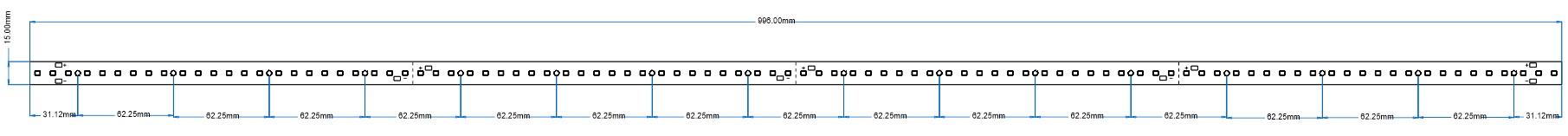Модуль Brillare: SMD2835*96-996x15 Модуль Brillare: SMD2835*96-996x15