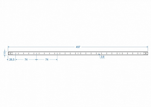 Модуль Brillare: SMD2835*24-497x11-TW (fito) Модуль Brillare: SMD2835*24-497x11-TW (fito)