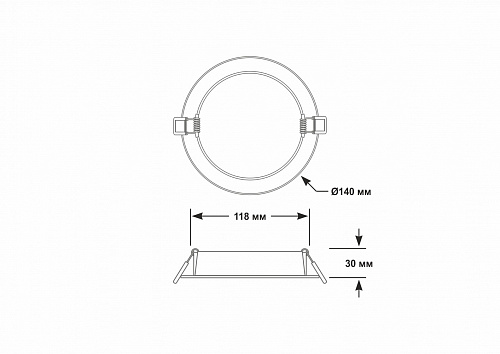 Soffitto: DL-12W-D140/30