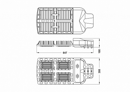 Светильник светодиодный Strada: E-180W