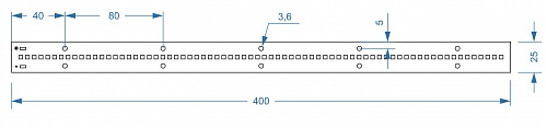Модуль Brillare: SMD2835*72-400х25-TW