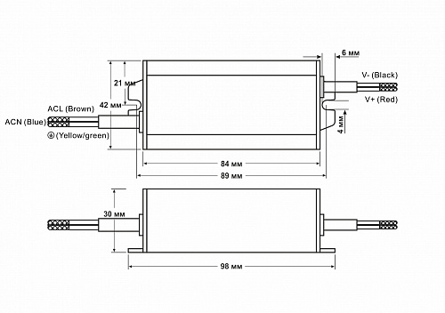 Источник питания Fonte: CV-30W-12V-IP65