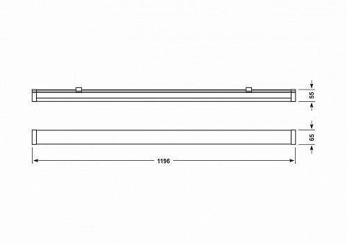 Soffitto: OV-40W-1196/65/55-IP65 (DIM) Soffitto: OV-40W-1196/65/55-IP65 (DIM)