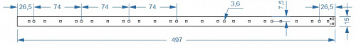 Модуль Brillare: SMD2835*20-497x15-4PIN