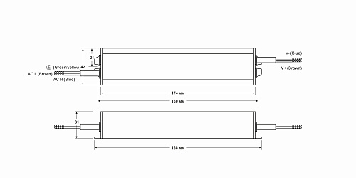 Источник питания Fonte: DLE-60-0,7-IP65