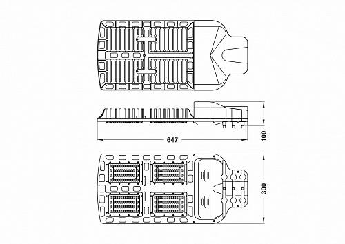 Светильник светодиодный Strada: E-100W