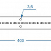 Модуль Brillare: SMD2835*72-400х25-TW