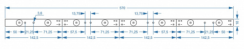 Модуль Brillare: SMD2835*8-160°-570x18-4PIN