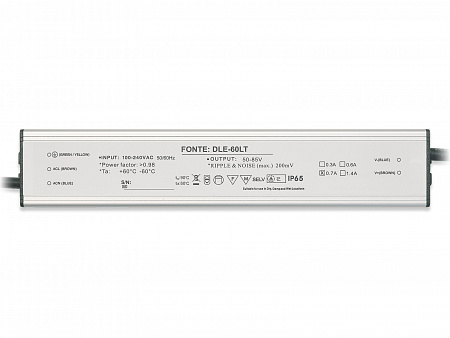 Источник питания Fonte: DLE-60-0,7-IP65-LT