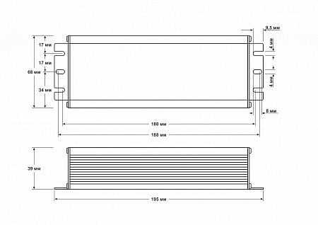 Источник питания Fonte: DLE-O-120W-48V-1,85A