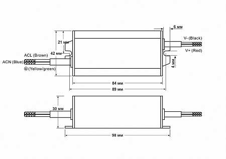 Источник питания Fonte: CV-30W-12V-IP65
