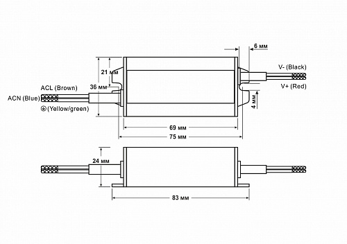 Источник питания Fonte: CV-12W-12V-IP65
