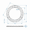 Модуль Brillare: SMD2835*18-160°-D130/D94